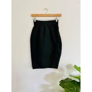 Forever 21 Women's small black pencil skirt with slit